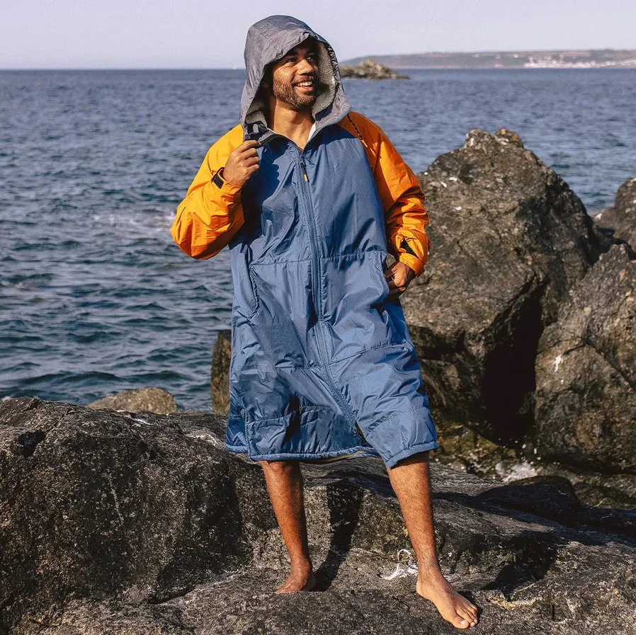 Long Sleeve Dry Beach Surf Swim Coat Lined Waterproof Changing Robe