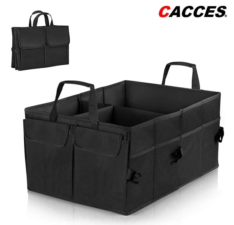 Car Boot Storage Organizer Boot Storage Box Heavy Duty Collapsible Multi Compartment Trunk Storage Organiser Waterproof Portable Trunk Organiser for Cars