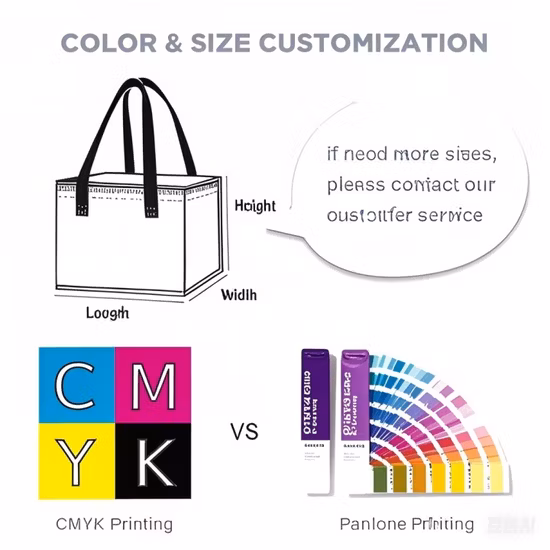 Tragbare Picknick-Isoliertasche mit individuellem Logo, Kühltasche, Lunch-Thermotasche