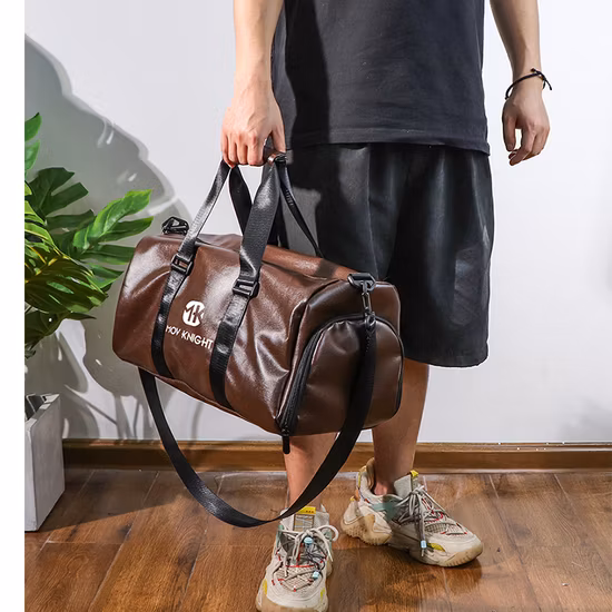 Luxuriöse Leder-Reisetasche, Unisex-Handtasche, Reise-Schultertasche, lässige Sport-Reisetasche